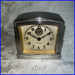 Museum Quality Art Deco 1931-34 Westclox LaSalle Dura 61G 404 Alarm Clock-Works