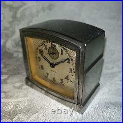 Museum Quality Art Deco 1931-34 Westclox LaSalle Dura 61G 404 Alarm Clock-Works