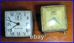 New Haven And True Time Jewelers Art Deco Clock Vintage Advertising Lot Of 2