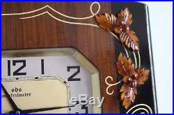 ODO 24 Uhr Art Deco Wanduhr Regulator Westminster Vedette Pendule Wall Clock