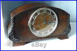 Old Art Deco Clock Mantel Clock Antique German Clock