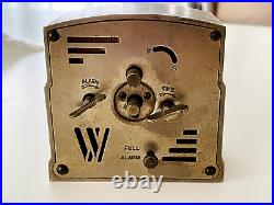 Old Vintage 1930'S Art Deco WESTCLOX Alarm Clock WORKING Made In The USA