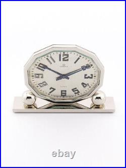 Omega Table Clock with 8 day movement, art deco