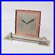 Omega clock vintage Art Deco 8 Day Amethyst Glass & Nickle Uber Rare