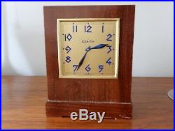 Original Art-Deco Zenith Money Box Mantle Clock, now needs minor Restoration