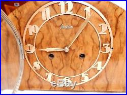 Original JUNGHANS Art Deco Mantle Clock LOBNER BERLIN WORKS