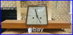 PERFECT KEY WIND ART DECO CHIMING MANTEL CLOCK HERMLE FROM 50 ´S With Key