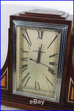 PERIOD 1930's ART DECO SKYSCRAPER MANTLE/TABLE TOP CLOCK by MANNING AND BOWMAN