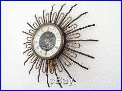 PLATO Star Wall Clock Vintage Dutch Art Deco Design Retro (Junghans Kienzle era)