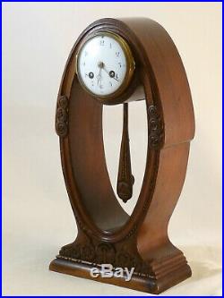 Pendule Art Déco En Acajou De Georges de Bardyere clock uhr reloj