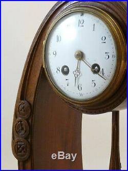Pendule Art Déco En Acajou De Georges de Bardyere clock uhr reloj