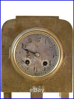 Pendule art deco en laiton clock uhr reloj