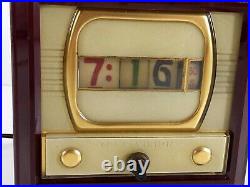 Pennwood Numechron Model 700 TV Tymeter Tele Vision Bakelite Clock 1955 Works