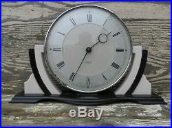 Period Art Deco Smiths 30 Hour Mechanical Mantle Clock Gwo Excellent Condition