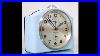 Photoshoot Junghans Fortuna Mantel Alarm Top Clock XL Antique Bauhaus 1920s Blue Silver Germany