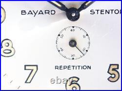 Pure Art Deco Bauhaus Desk Alarm Clock From Bayard France Chrome