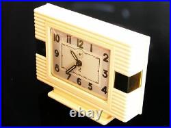 Pure Art Deco Bauhaus Desk Alarm Clock From Jaz France