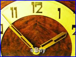 Pure Art Deco Kienzle Konsola Chiming Mantel Clock With Pendulum Germany