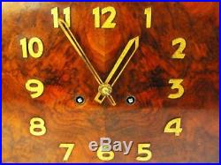Pure Beautiful Art Deco Chiming Mantel Clock From Gustav Becker