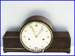 Pure Beautiful Pure Art Deco Kienzle Chiming Mantel Clock With Rose Wood