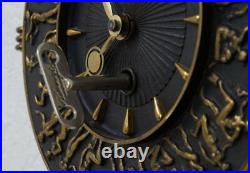 RAR Kienzle 8 Tage Messing Bronze Nymphen Uhr Wand Kordeluhr Fritz Nuss 30er J