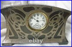 RARE 1915 Art Deco clock case by Benedict, movement by Waterbury clock co