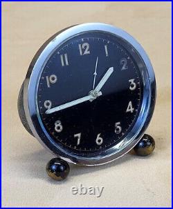 RARE 1930s ImHof Swiss Art Deco Oversize Alarm Clock Linz, Austria jeweler