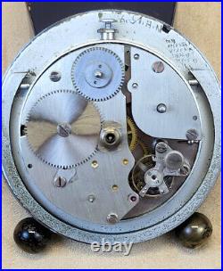 RARE 1930s ImHof Swiss Art Deco Oversize Alarm Clock Linz, Austria jeweler