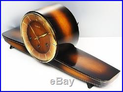 Rare Later Art Deco Junghans Westminster Chiming Mantel Clock From 50 ´s