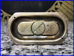 RARE Original 1920s Art Deco Sterling Silver DUNHILL Club Clock Table Lighter