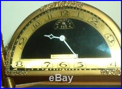 Rare Vintage Art Deco Silvercraft Alarm Clock Sharp