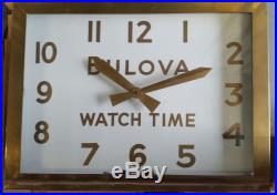 RARE VINTAGE NEON BULOVA CLOCK ART DECO Advertising Watches