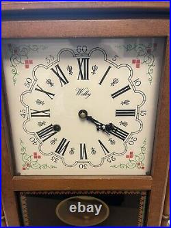 RARE VINTAGE Welby Mantel Clock, Art Deco, Chimes, Works! BEAUTIFUL