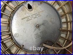 RARE VTG 26 LUX ATOMIC 1950's ELECTRIC STARBURST WOOD-BRASS SUNBURST WALL CLOCK