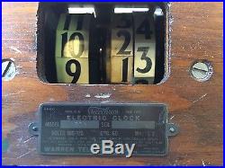 RARE Vintage art deco 1936 Telechron Cyclometer electric clock -fully restored