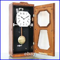 RARE Wall Clock BROTHER JOHN /Westminster Chime ANTIQUE 10 Bars ART DECO! France