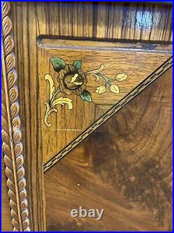 RARE art deco Antique Roos cedar chest with clock