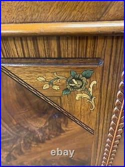RARE art deco Antique Roos cedar chest with clock