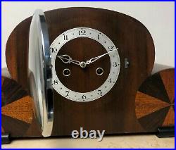 RESTORED Vintage Chime Art Deco ENFIELD Mantel Clock #1918