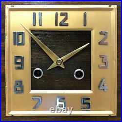 RESTORED Vintage Chime Art Deco Mantel Clock #1929