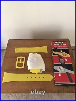 RETRO! Vintage JUMBO Plastic 80s Watch Wall Clock Quartz WithOriginal Box