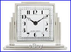Ralph Lauren Art Deco-Inspired Athena Desk/Mantel Clock