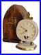 Rare 1920’s Theodore Jequier Swiss Fleur De Lis Mother of Pearl Traveling Clock