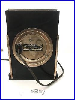 Rare 1930 Paul Frankl Telechron Modernique M-1 Art Deco Clock Runs