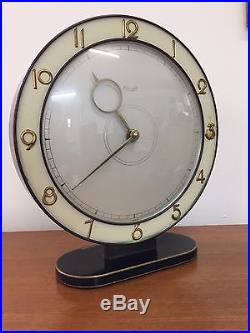 Rare 1930's Bauhaus Art Deco Heinrich Moller Kienzle Table Clock Moeller Möller