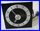 Rare 1930s Hammond Clock Co Regent Black Onyx Chrome Clock Art Deco Shelf Mantle