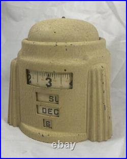 Rare 1930s Westclox Observatory Art Deco Annular Kal Klock Rotary Tape Measure