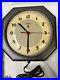 Rare, 1930s art deco, depression era, Steel/original Electric clock/perfect