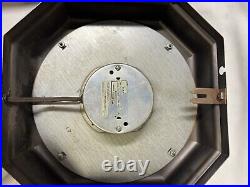 Rare, 1930s art deco, depression era, Steel/original Electric clock/perfect