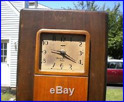 Rare 1931 Westinghouse WR-8 Art Deco Columnaire/Skyscraper Radio withClock/R Loewy